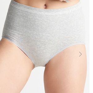Yummie Cotton Control Seamless Shaping Brief Heather Gray